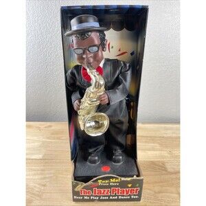 The Jazz Player 16" Figurine (2004) in Original Box WORKING Plays And Dances